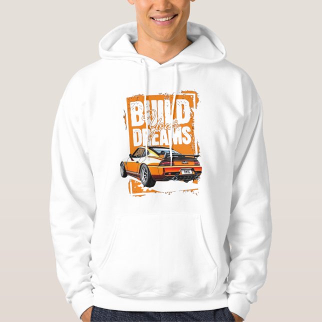 Bygg Drömmar – Driven att lyckas Tröja med huva  Hoodie (Framsida)