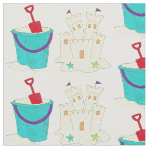 Bygg en Sandcastle Sand Bucket Beach Pail Shovel Tyg