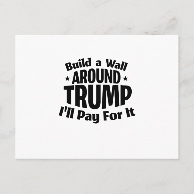 Bygg en vägg runt trumman vykort (Framsida)