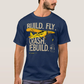 Bygg Fly Rebuild RC Flygplan T Shirt
