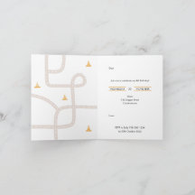 Bygg Födelsedagsfest inbjudan