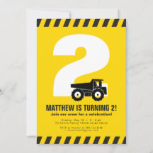 Bygg födelsedagsfest inbjudan