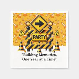 Bygg-Födelsedagsfest Napkins Pappersservett