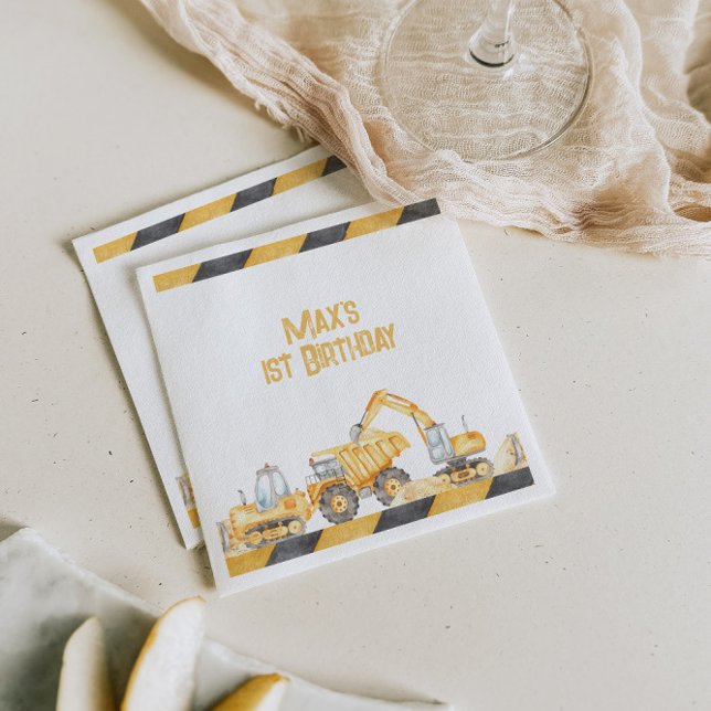 Bygg-Födelsedagsfest Napkins Pappersservett (Skapare uppladdad)