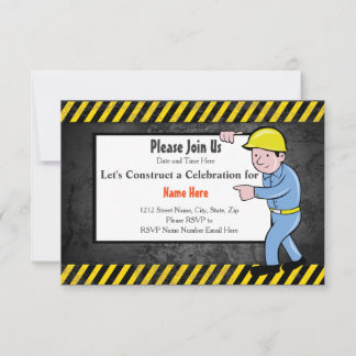 Bygg-Födelsedagsfesten Inbjudan