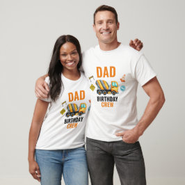 Bygg-Födelsedagsfesten Pappa T Shirt