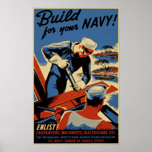 Bygg för flottan poster