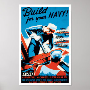 Bygg för flottan poster