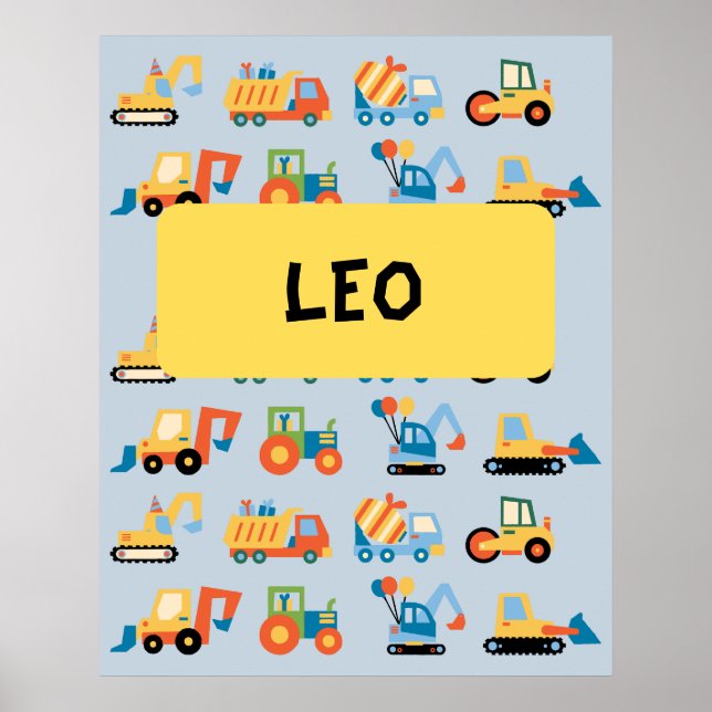 Bygg fordon älskare poster (Framsidan)