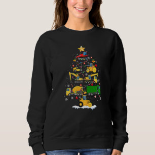 Bygg Fordon Excavator Julgran Dec T Shirt