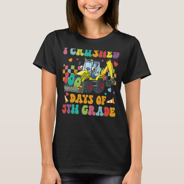 Bygg-Fordon I krossade 100 dagar av 5:e grå T Shirt (Framsida)