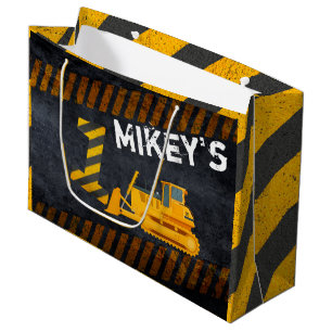 Bygg Fordon Svart och Gult Första födelsedagen