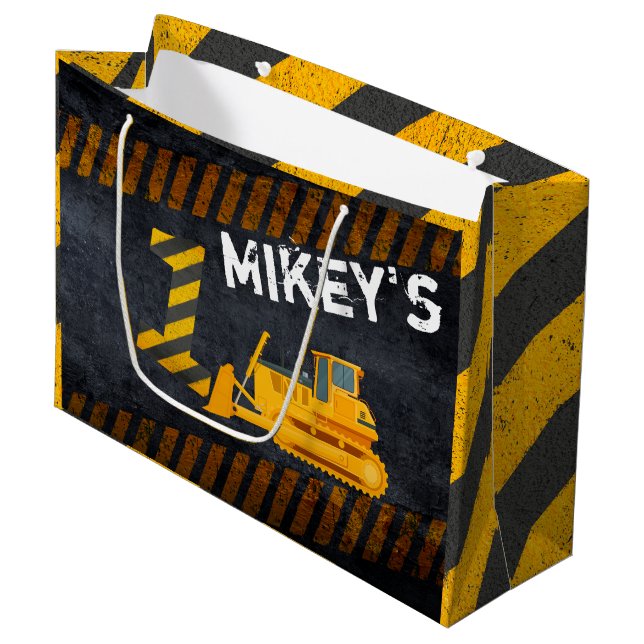 Bygg Fordon|Svart och Gult|Första födelsedagen (Framsidan Vinklad)