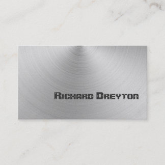 Bygg-grått metall anpassningsbar visitkort