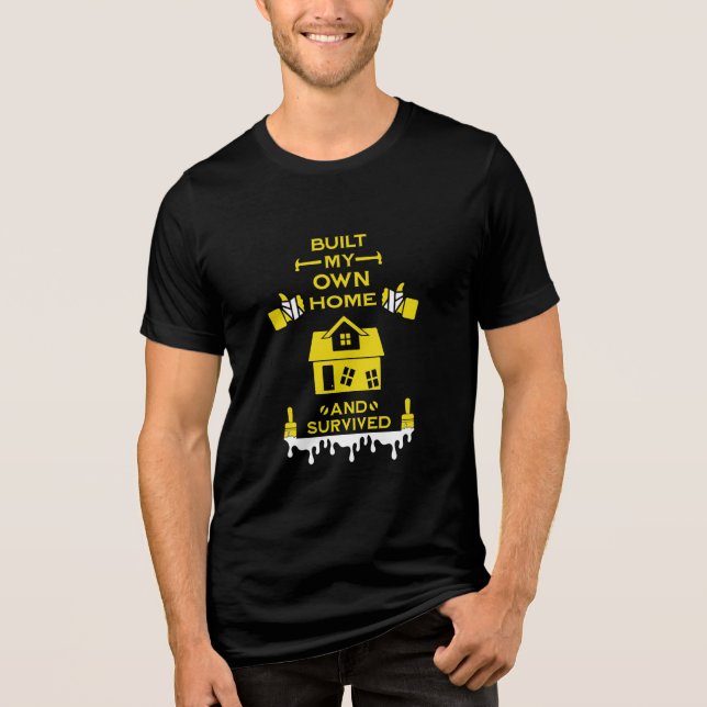 Bygg Grattis hemma T Shirt (Framsida)