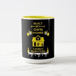Bygg Grattis hemma Två-Tonad Mugg