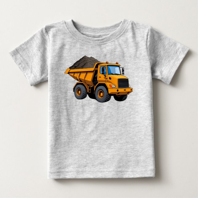 Bygg/Grävmaskin/dumpbil T Shirt (Framsida)