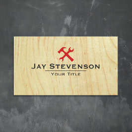 Bygg-Handyman Carpentry Wood Visitkort