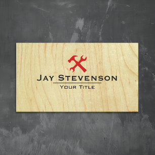 Bygg-Handyman Carpentry Wood Visitkort