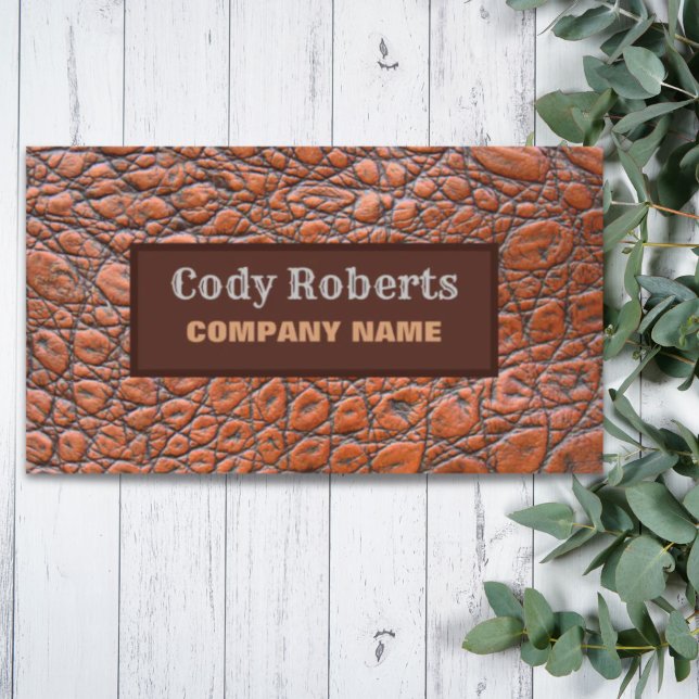 Bygg-Handymannen Cowboy Land Western Visitkort (Construction Handyman Cowboy Country Western Business Card)