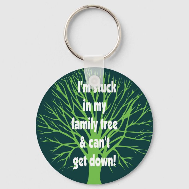 Bygg i min familj Träd Nyckelring (Framsida)
