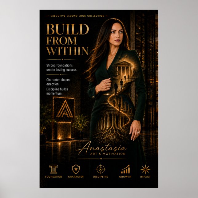 Bygg Inifrån – Executive Motivationsaffisch Poster (Framsidan)