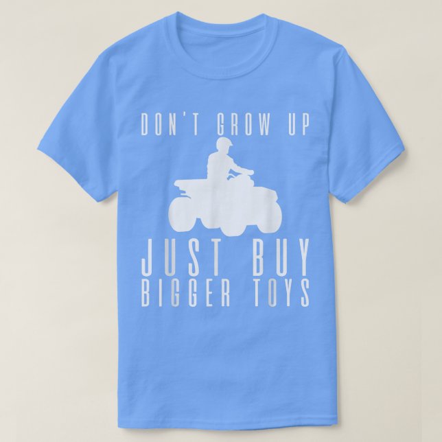 Bygg inte upp, köp bara Bigger Leksaker. T Shirt (Design framsida)