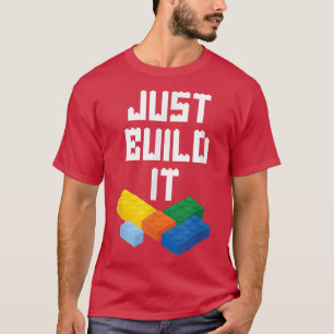 Bygg IT Master Builder Bygga block Leksak B T Shirt