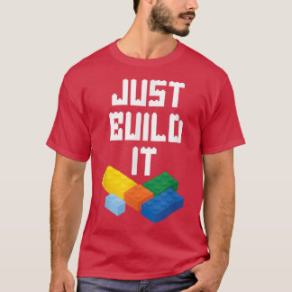 Bygg IT Master Builder Bygga block Leksak B T Shirt