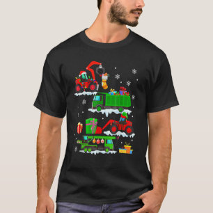 Bygg: Jul Red Lastbilar Winter B. T Shirt