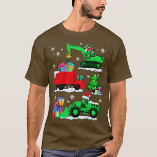 Bygg: Jul Red Lastbilar Winter B. T Shirt