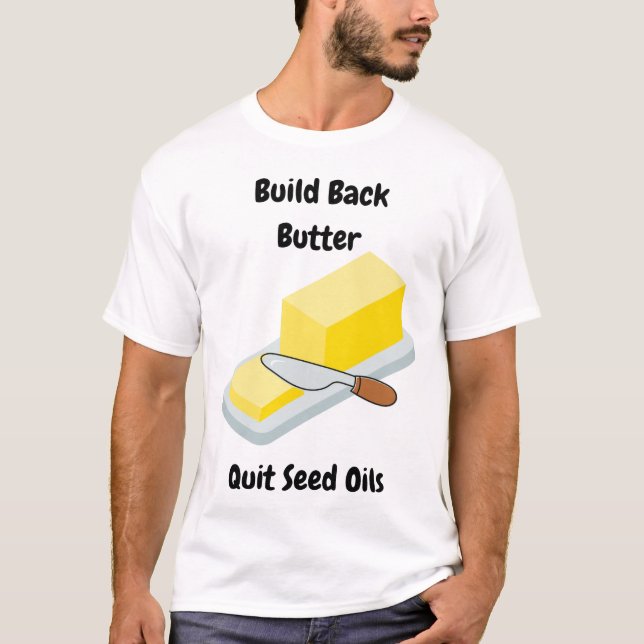Bygg knappen Bakåt T Shirt (Framsida)