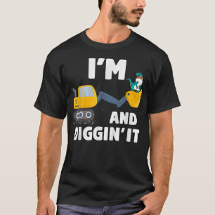 Bygg Lastbil 2:a födelsedag 2-åring T Shirt