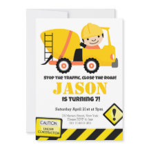 Bygg Lastbil Barns födelsedag Party