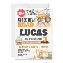 Bygg Lastbil Barns födelsedag Party