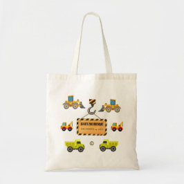 Bygg Lastbil Birthday Tote Bag Tygkasse