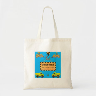 Bygg Lastbil Birthday Tote Bag Tygkasse