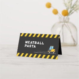 Bygg Lastbil Food Tält Band Side Sides Placeringskort