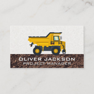 Bygg Lastbil Fordon Builder Visitkort