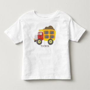 Bygg Lastbil Namn T Shirt