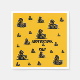 Bygg Lastbil Party | Lägg till ditt namn Pappersservett