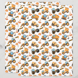 Bygg lastbil Scrapbook papper