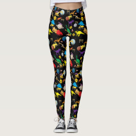 Bygg Lastbilar Astronaut Dinosaurs i rymden Leggings