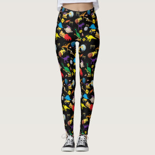 Bygg Lastbilar Astronaut Dinosaurs i rymden Leggings