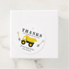 Bygg-Lastbilar födelsedag Gåvor Etiketter