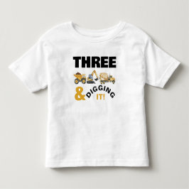 Bygg Lastbilar Gräver det födelsedagen T Shirt