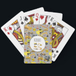 Bygg-Mönster, anpassat Namn Casinokort<br><div class="desc">Construction Lastbilar - Lastbil, Excavator, Crane, Bulldozer, Road Roller, Conreta Lastbil, Front End Loader och Backhoe. Det är alltid roligt att smutsa med bygget lastbilar. Perfekt för tunga maskinentusiaster. Stora och små pojkar och flickor illustrerar lastbil leksak. Perfektens gåva perfekt för Julklapp, födelsedagspresent, daghemsdekoration eller hemdekoration. Anpassa namn för att...</div>