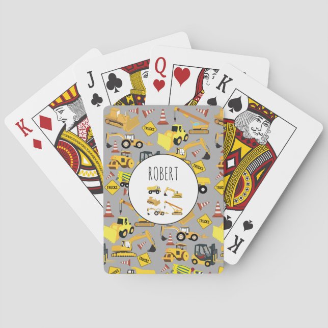Bygg-Mönster, anpassat Namn Casinokort (Baksidan)