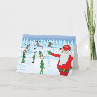 "Bygg muren.." Ett uppblåst julkort Helgkort