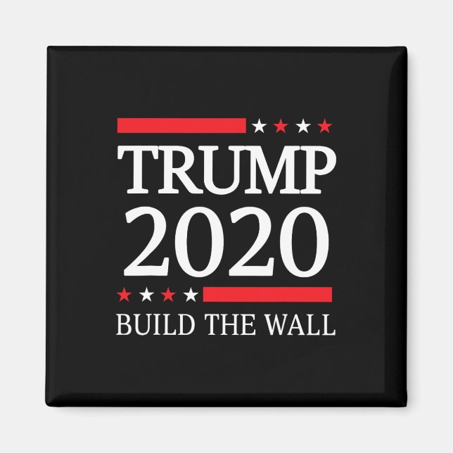 Bygg Muren Röst Trump Kampanj  Magnet (Framsidan)